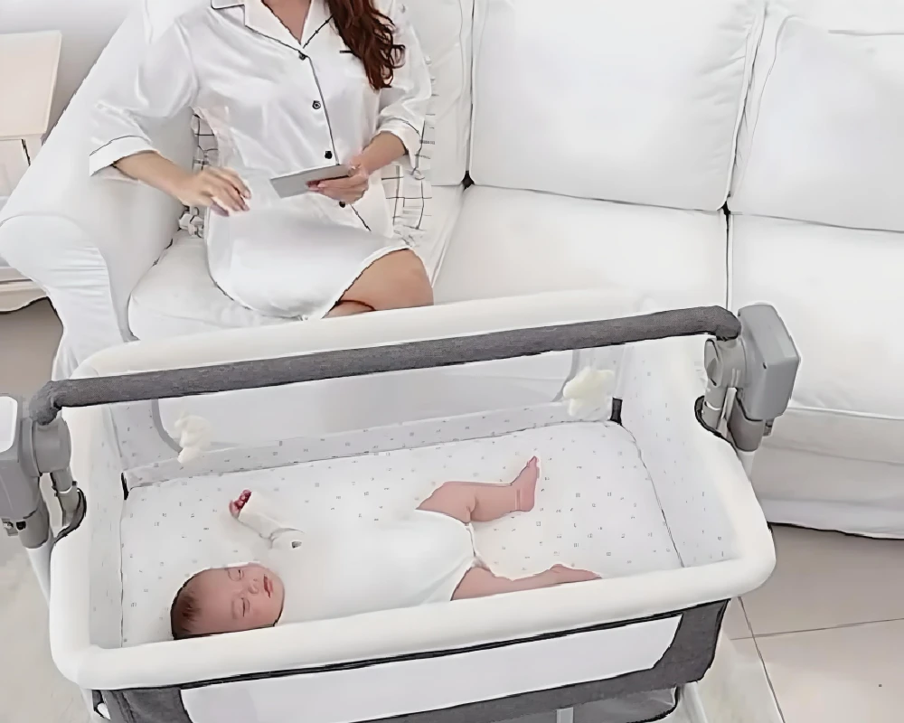 rocking bedside bassinet
