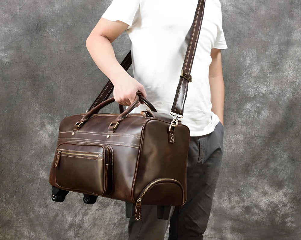 two wheeled carry on luggage